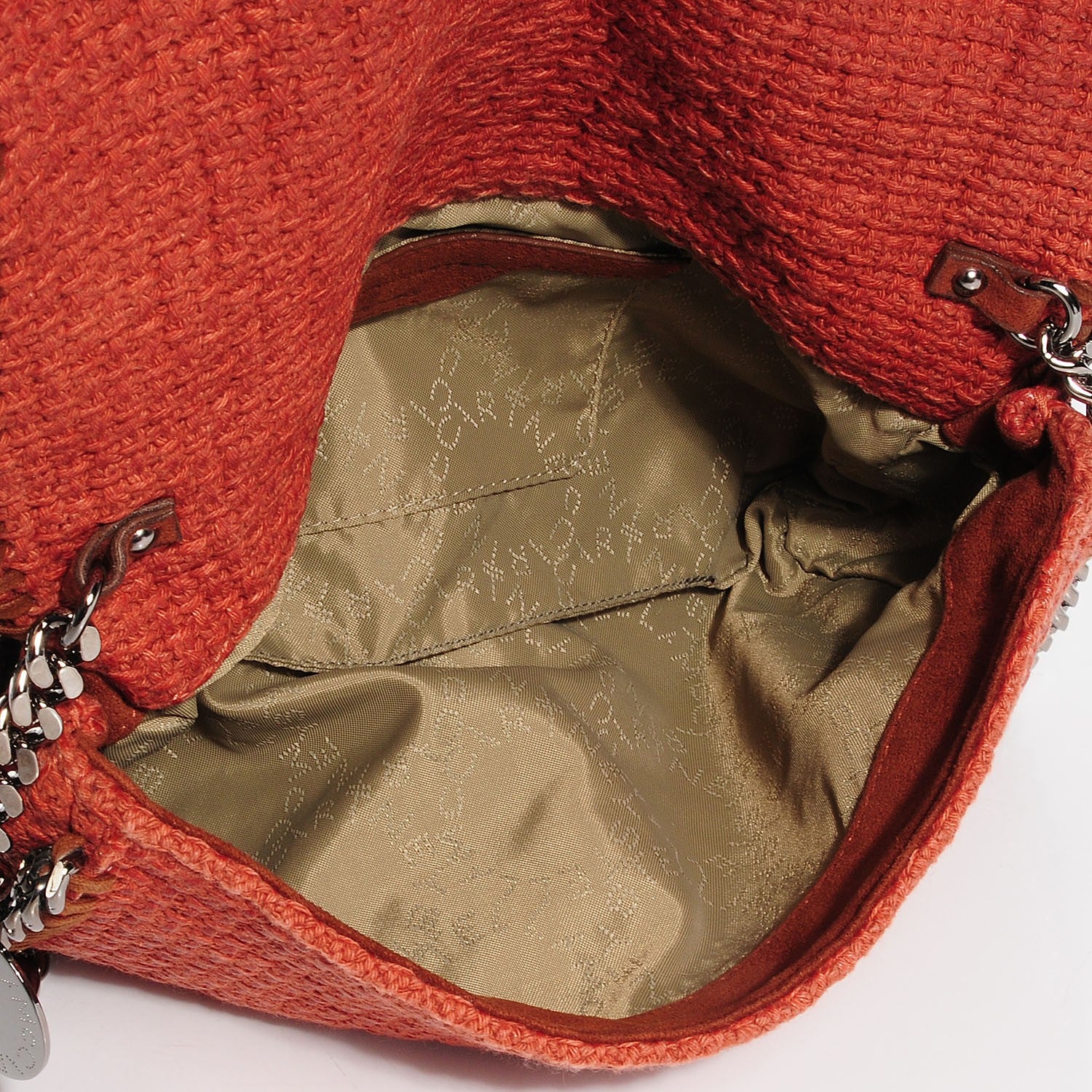 Stella McCartney Woven Boucle Fold Over Falabella Clutch 5 of 7