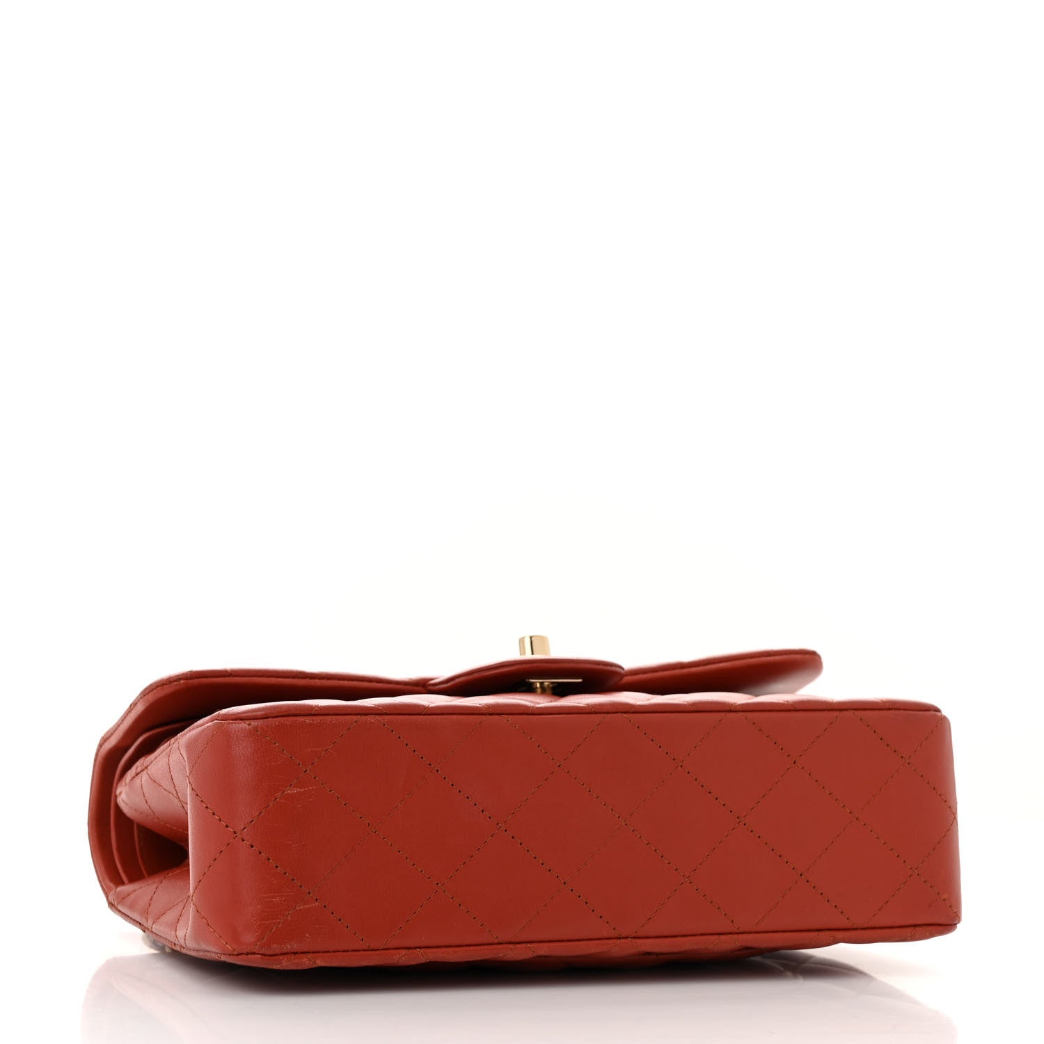 Chanel Lambskin Quilted Small Double Flap Red 4 of 14