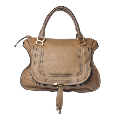 Chloe Calfskin Large Marcie Satchel Nut 1 of 18