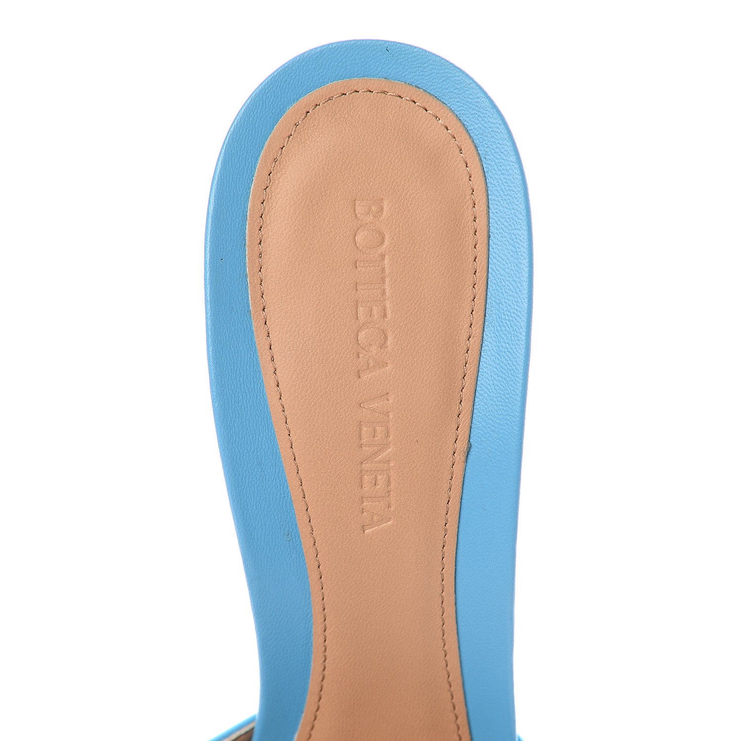 Bottega Veneta Lambskin Stretch Mule Sandals 41 Sky Blue 6 of 7