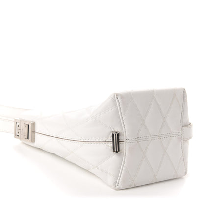 Givenchy Lambskin Quilted Mini GV Bucket Bag White 4 of 11