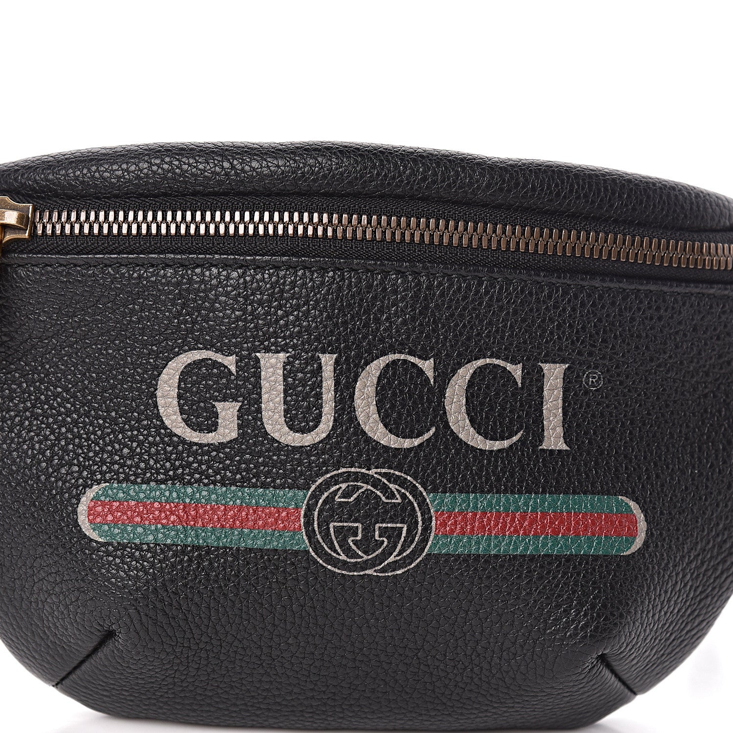 Gucci Grained Calfskin Small Logo Belt Bag Black 10 of 10