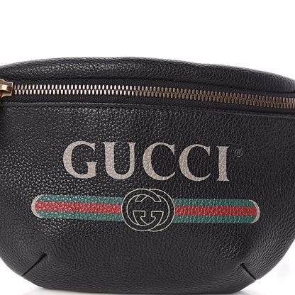 Gucci Grained Calfskin Small Logo Belt Bag Black 10 of 10