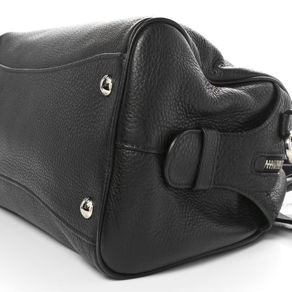 Prada Vitello Daino Bowling Bag Black 9 of 9