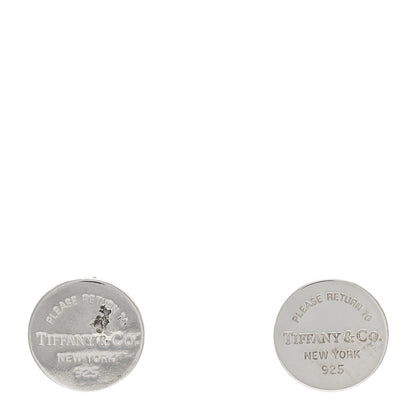 Tiffany Sterling Silver Return To Tiffany Circle Stud Earrings 1 of 4