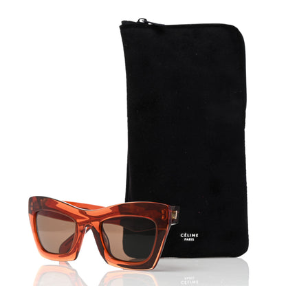 Celine Eva Cat Eye Sunglasses CL 41399/S Brown 7 of 7