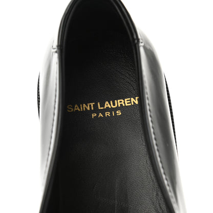 Saint Laurent Patent Calfskin Penny Loafers 41 Black 8 of 8