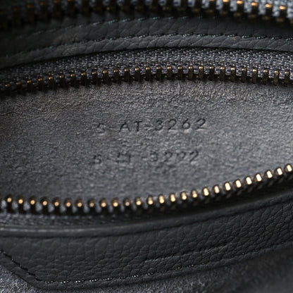 Celine Drummed Calfskin Micro Luggage Kohl 7 of 11