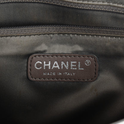Chanel Vinyl Large Ice Cube Flap Silver 5 of 8