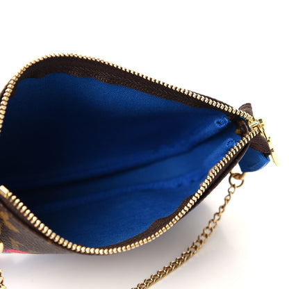 Louis Vuitton Monogram 2019 Christmas Animation Mini Venice Pochette Accessories Blue 5 of 8