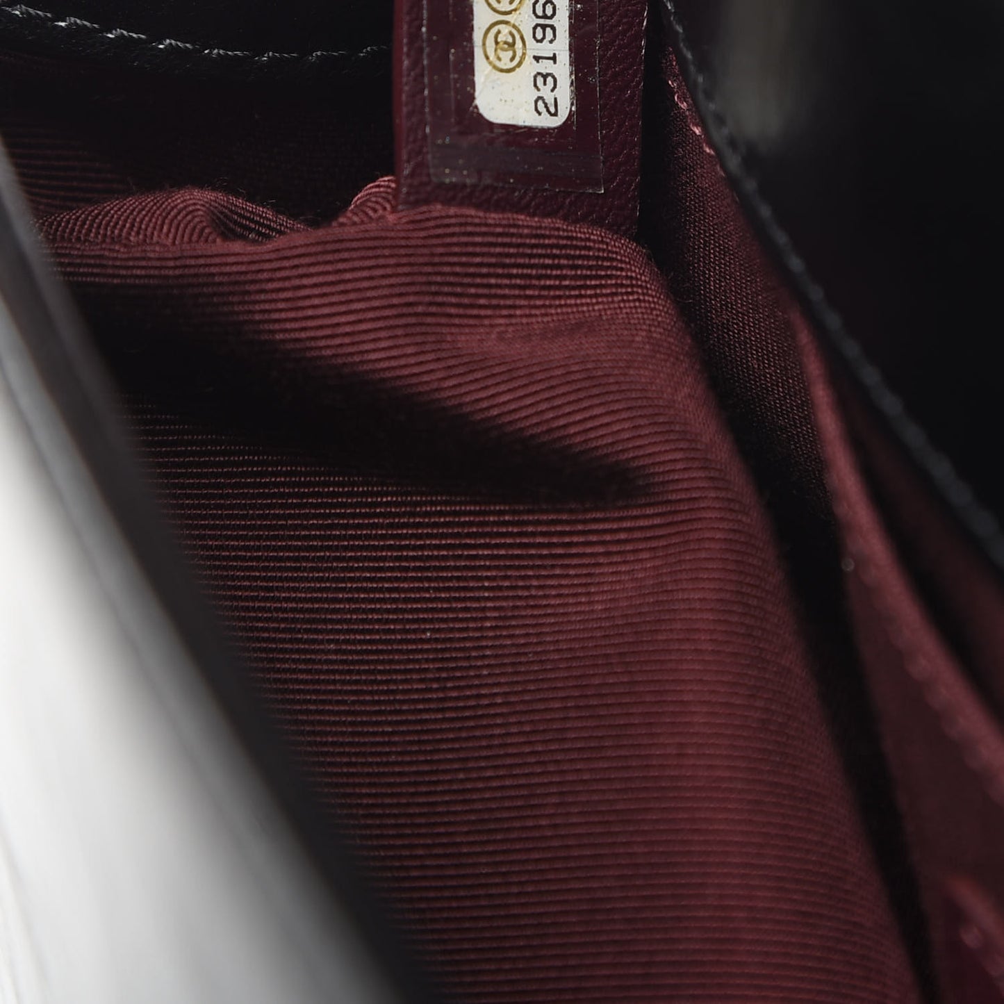 Glazed Calfskin Quilted Medium Boy Chained Flap Black