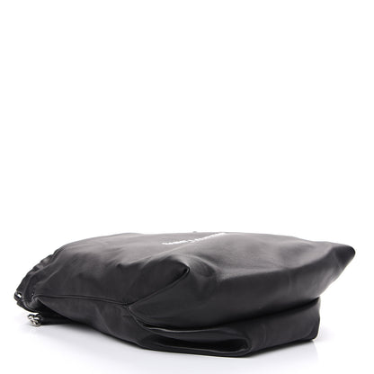 Saint Laurent Lambskin Teddy Bucket Bag Black 3 of 8