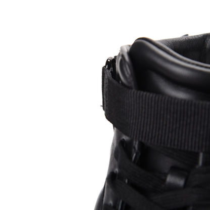 Chanel Lambskin Logo High Top Sneakers 39.5 Black 10 of 11