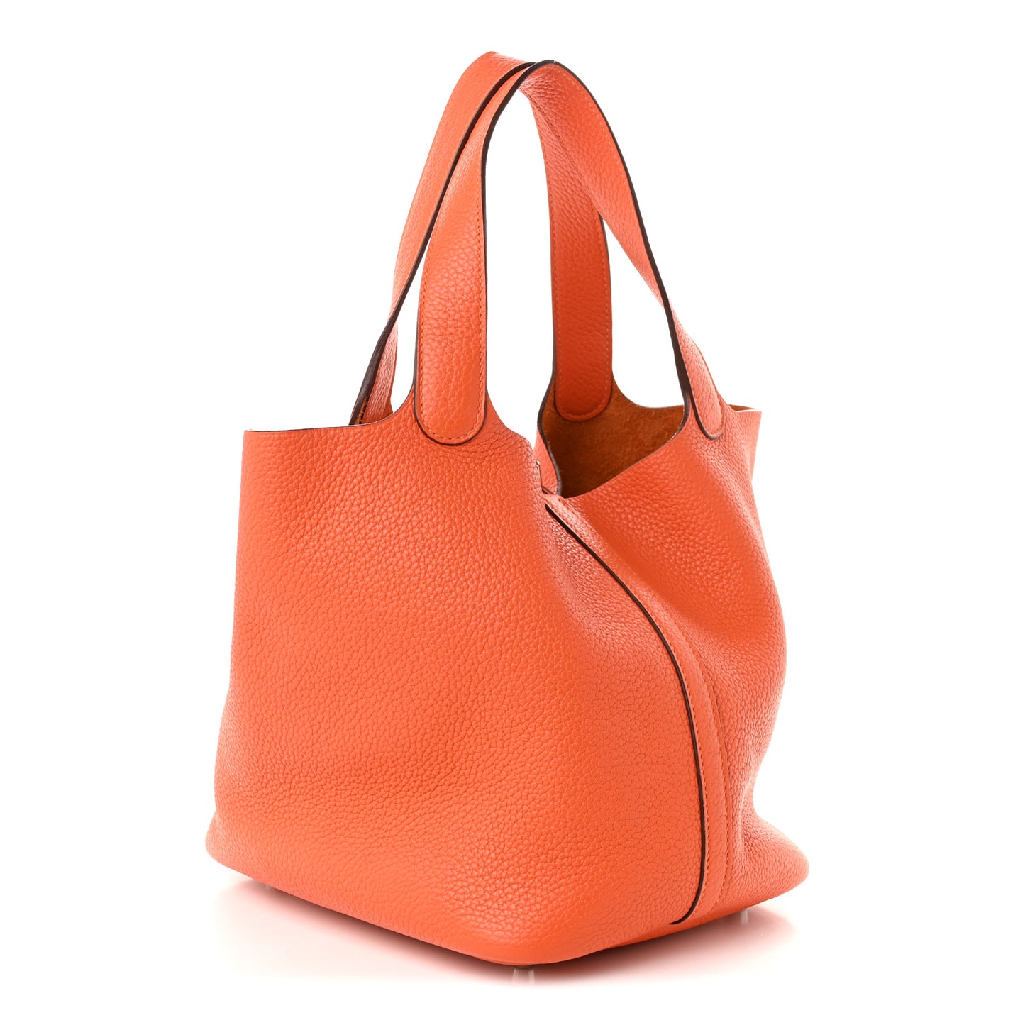 Taurillon Clemence Picotin Lock 22 MM Orange