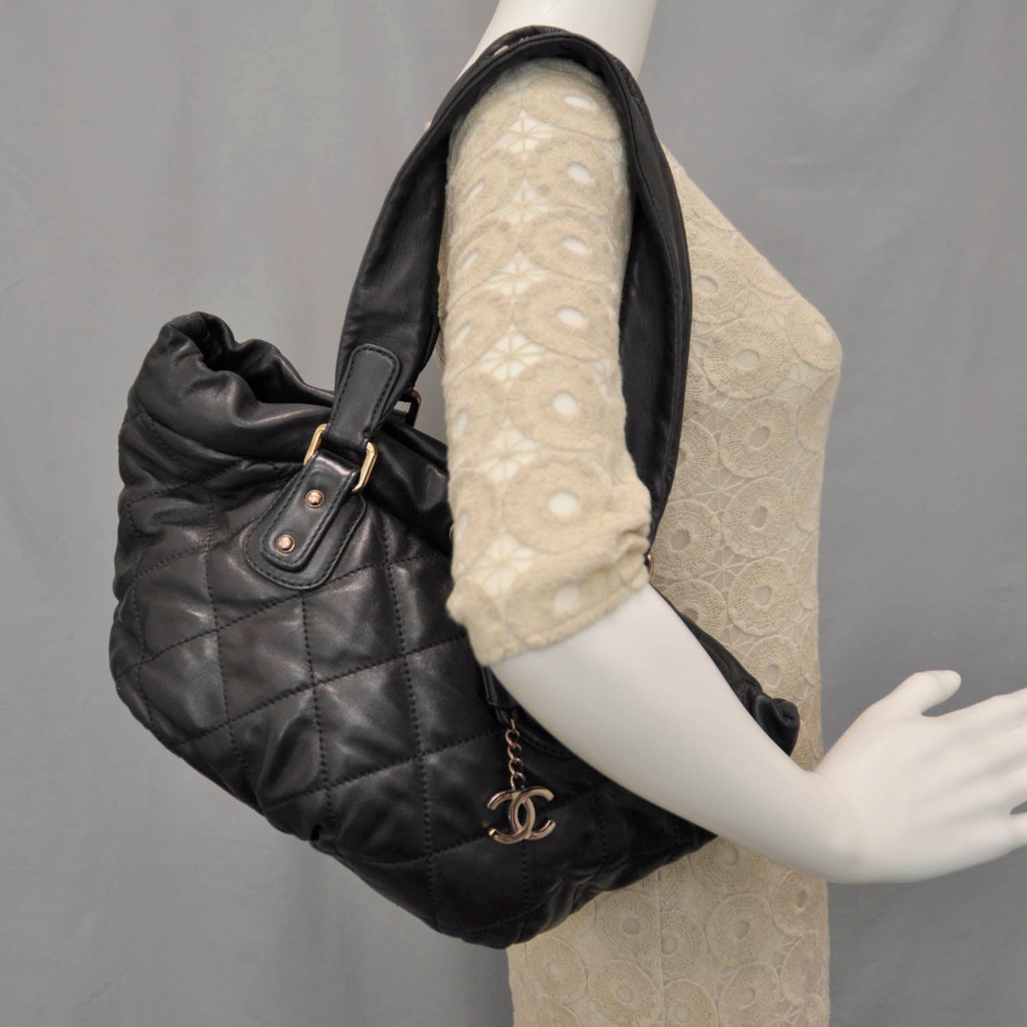 Chanel Lambskin Cloudy Bundle Black 2 of 10