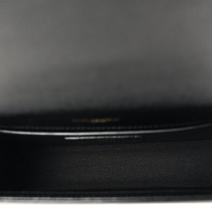 Saint Laurent Grain De Poudre Small Classic Monogram Kate Tassel Satchel Black 5 of 9