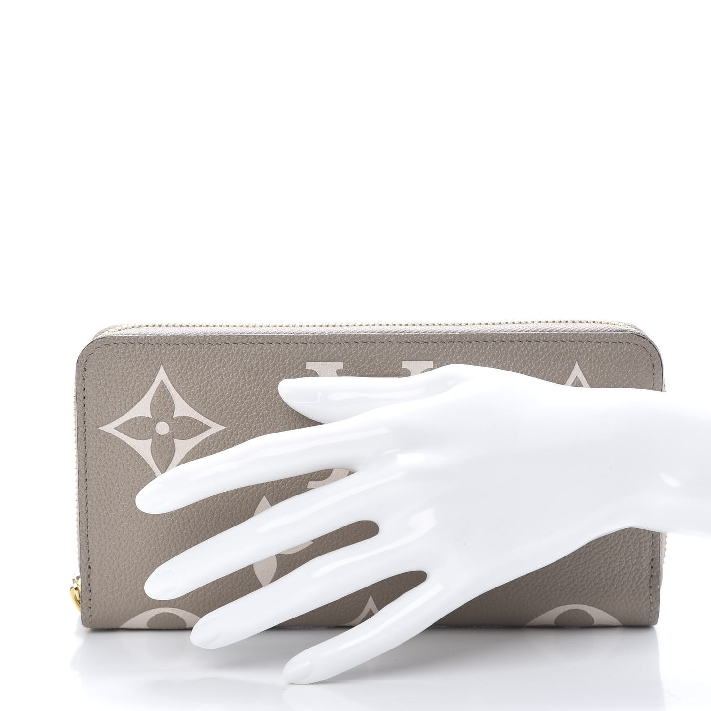 Empreinte Monogram Giant Zippy Wallet Tourterelle Creme