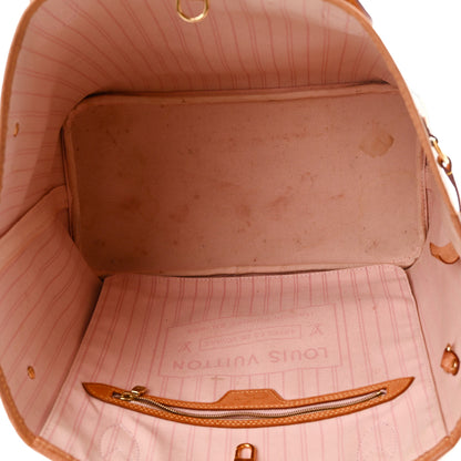 Louis Vuitton Damier Azur Neo Neverfull MM Rose Ballerine 6 of 13
