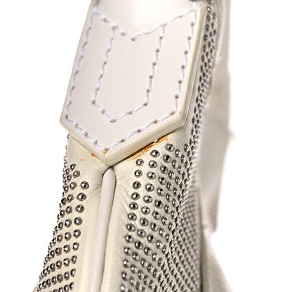 Burberry Calfskin Studded Hobo White 24 of 34