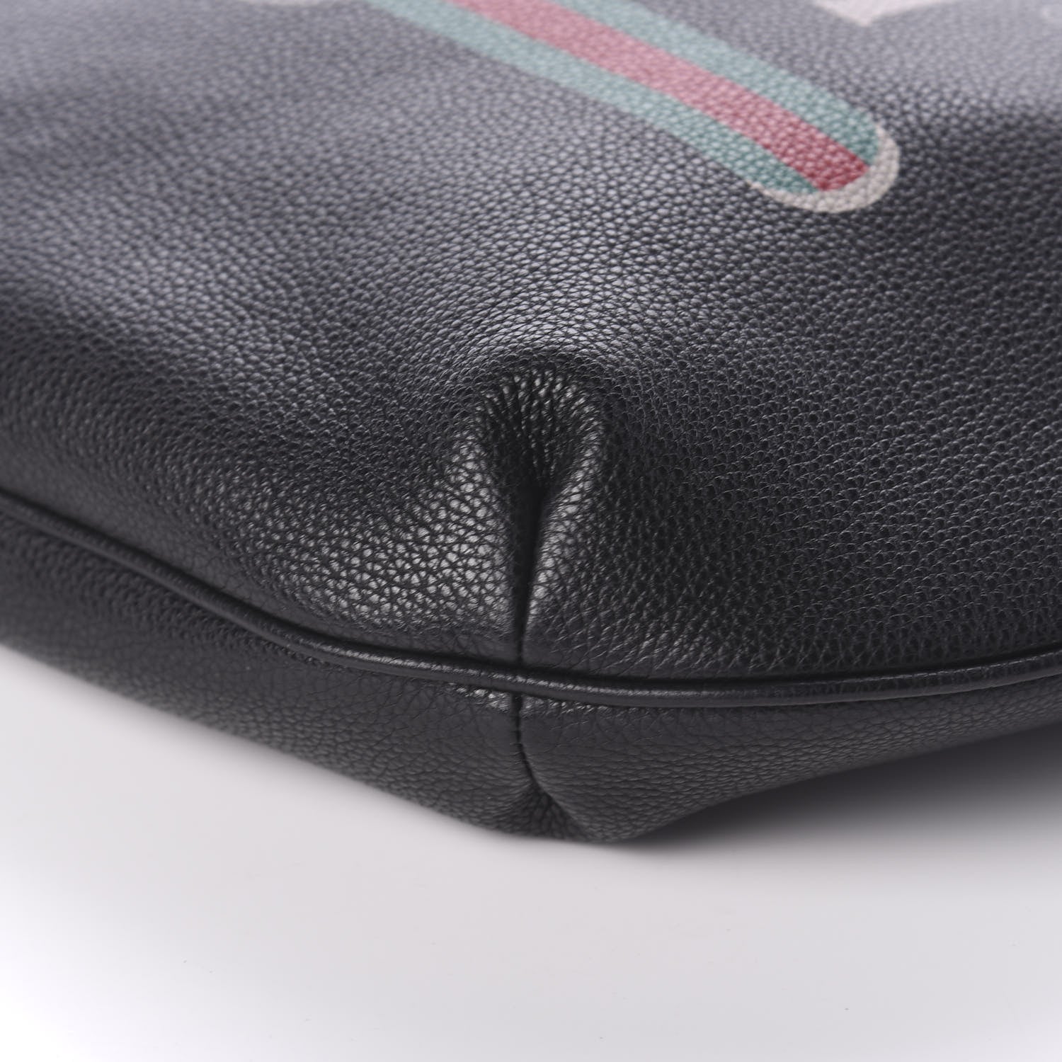 Gucci Grained Calfskin Logo Half Moon Hobo Black 9 of 9
