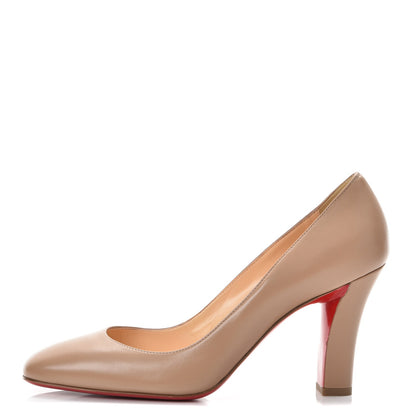 Christian Louboutin Nappa Viva 85 Pumps 39.5 Nude 1 of 9
