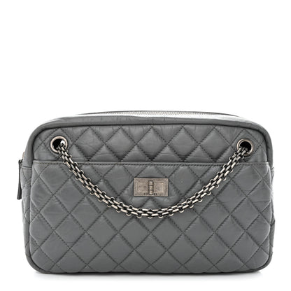 Chanel Aged Calfskin Quilted Medium Reissue Camera Case Grey 1 of 11