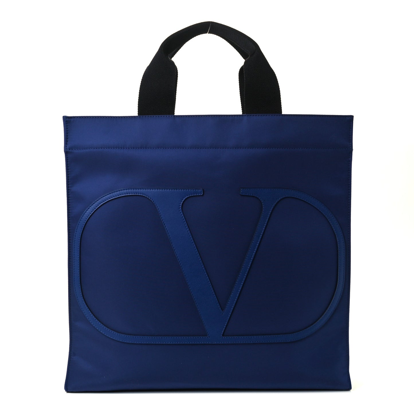 Canvas VLogo Reversible Tote Blue
