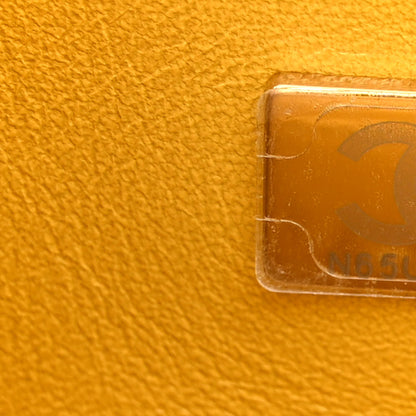 Chanel Lambskin Quilted Mini Top Handle Rectangular Flap Yellow 7 of 10