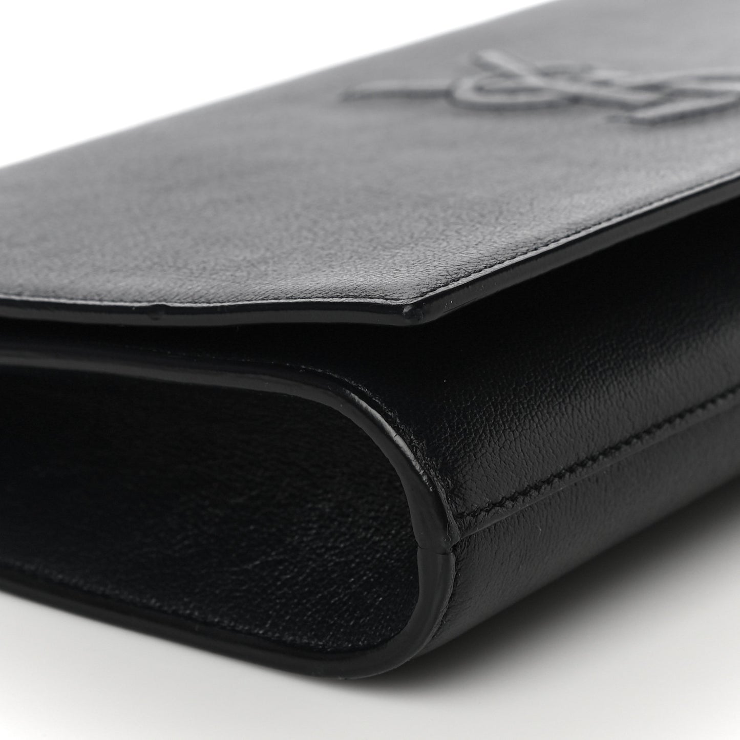 Calfskin Monogram Large Belle De Jour Clutch Black