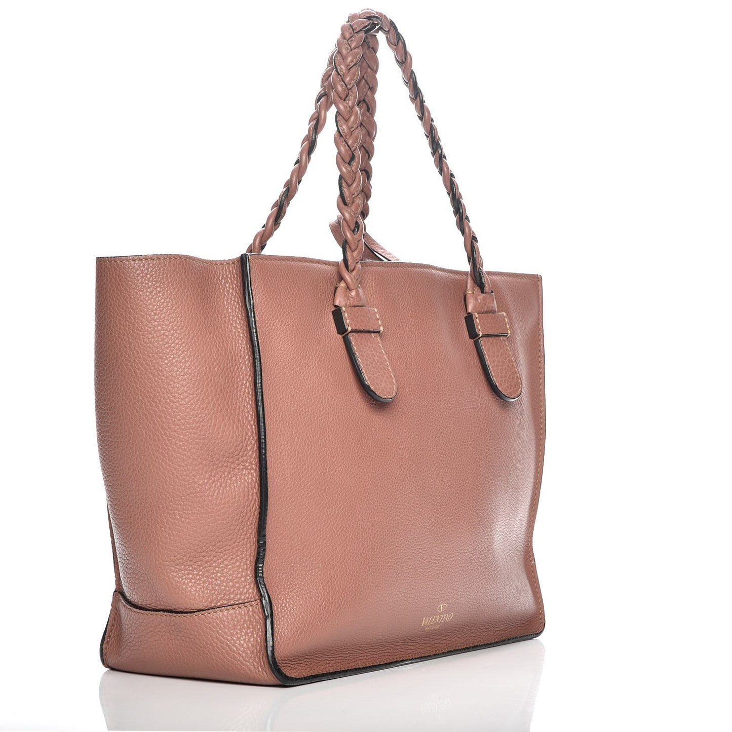 Grained Calfskin To Be Cool Tote Brownish