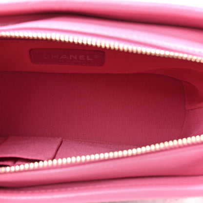 Chanel Tweed Calfskin Small Gabrielle Hobo Pink 5 of 10