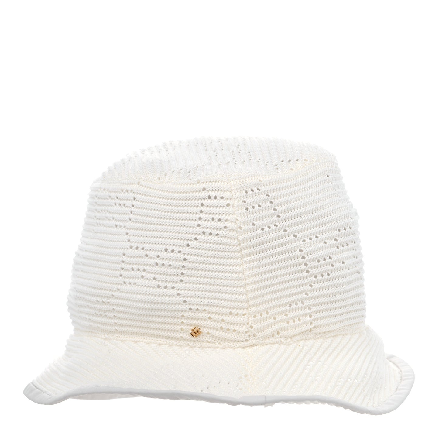 Cotton Crochet GG Monogram Bucket Hat M Moon Ivory