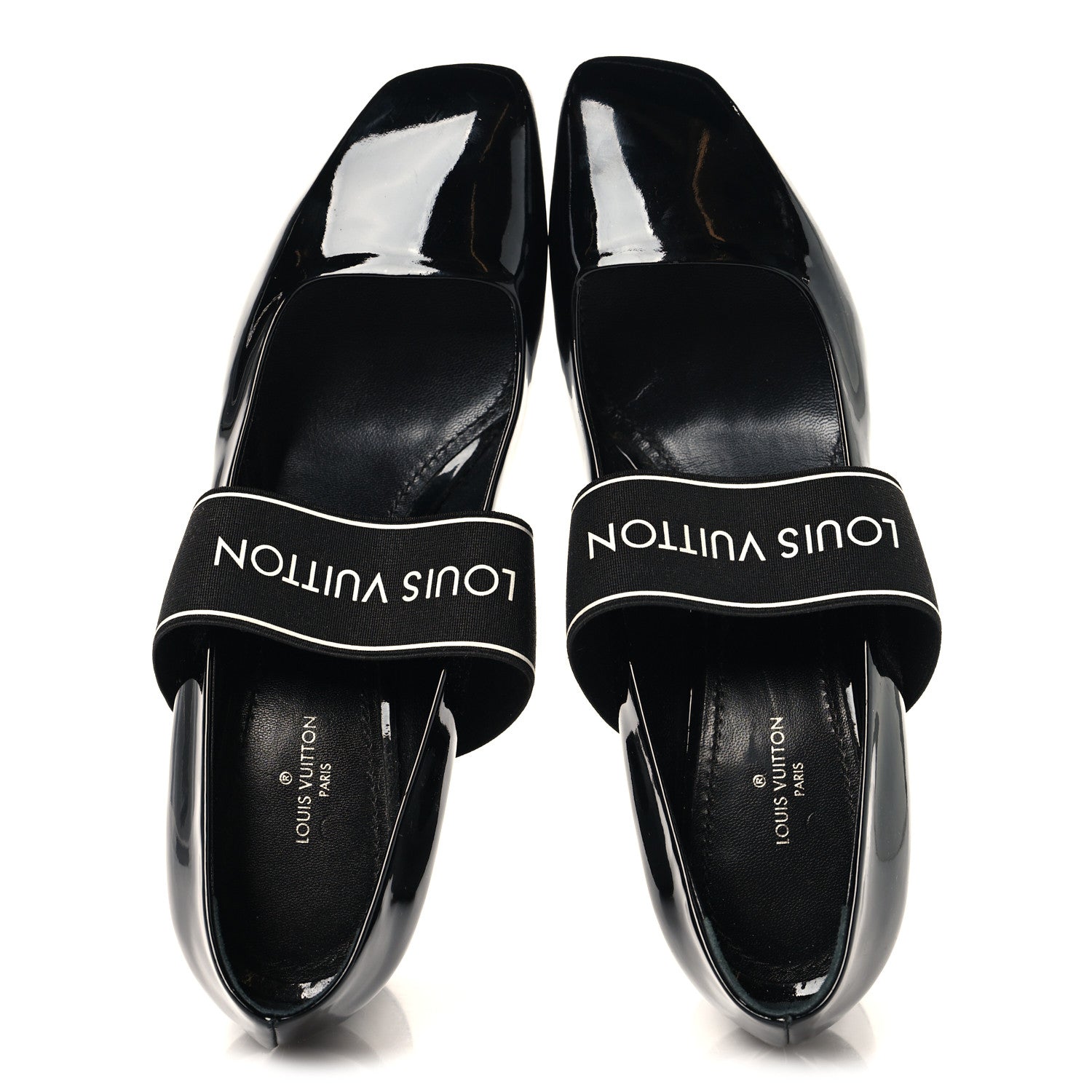 Louis Vuitton Patent Uncover Pumps 39 Black 2 of 9