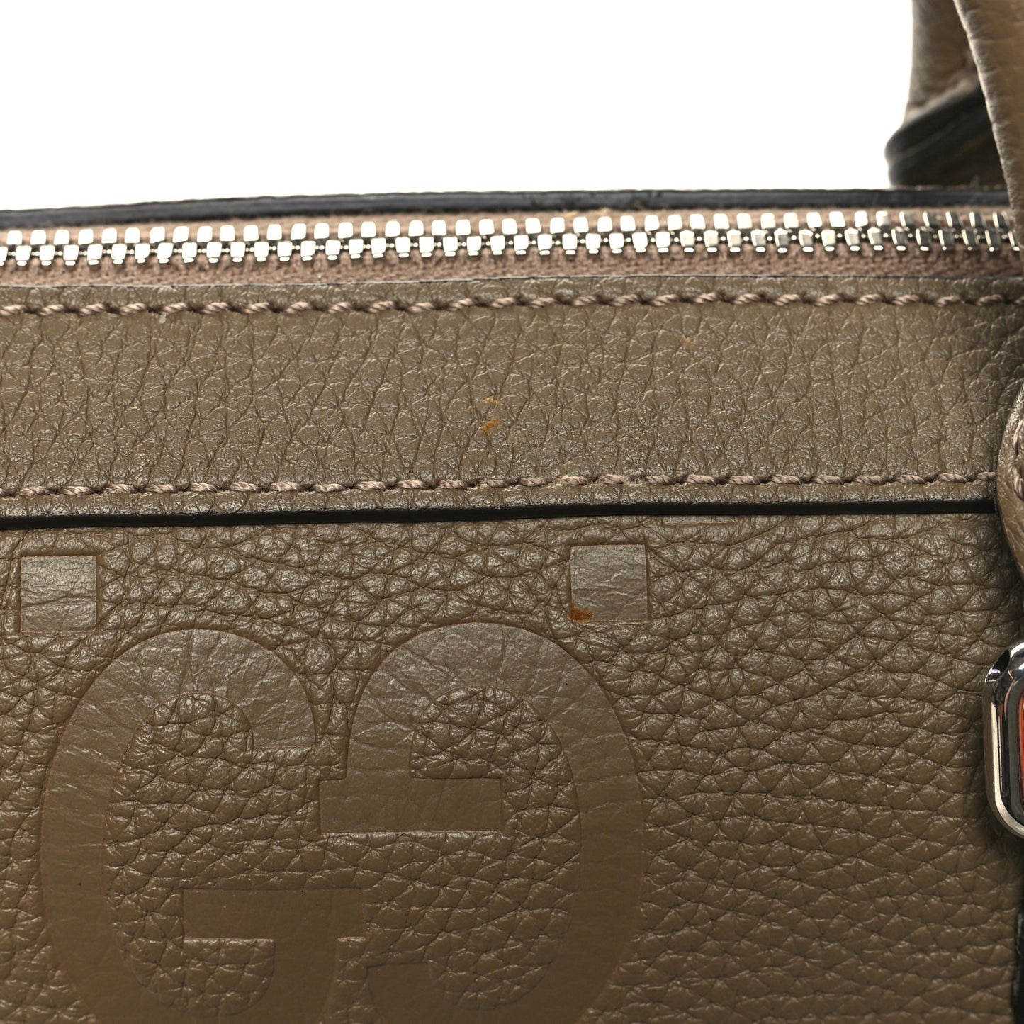 Piuma Calfskin Jumbo GG Embossed Briefcase Good Taupe