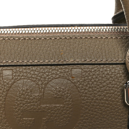 Gucci Piuma Calfskin Jumbo GG Embossed Briefcase Good Taupe 11 of 11