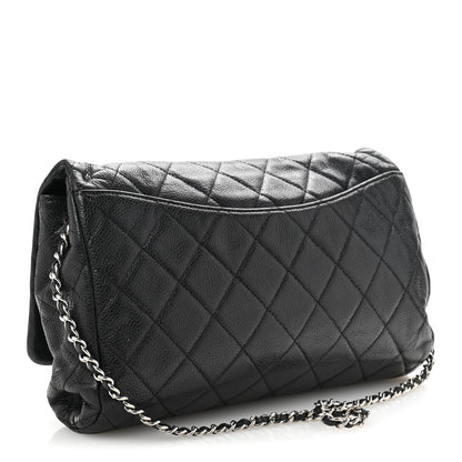 Chanel Caviar Quilted Clutch With Chain Flap Black 3 of 12