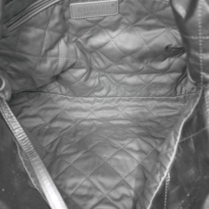 Chanel Metallic Calfskin Quilted Small Chanel 22 Silver 6 of 13