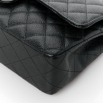 Chanel Caviar Quilted Medium Double Flap Black 11 of 11