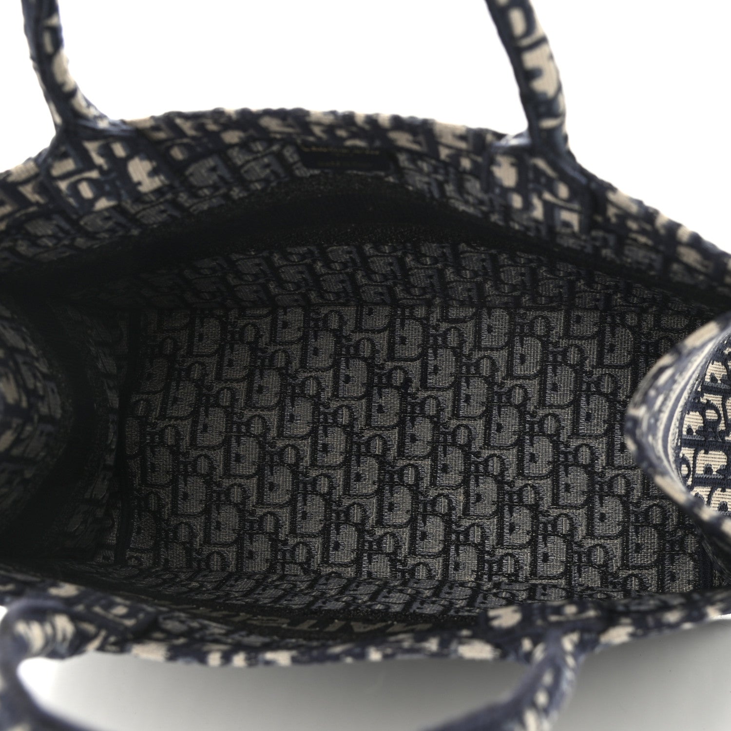 Christian Dior Oblique Medium Book Tote Blue Multicolor 5 of 14