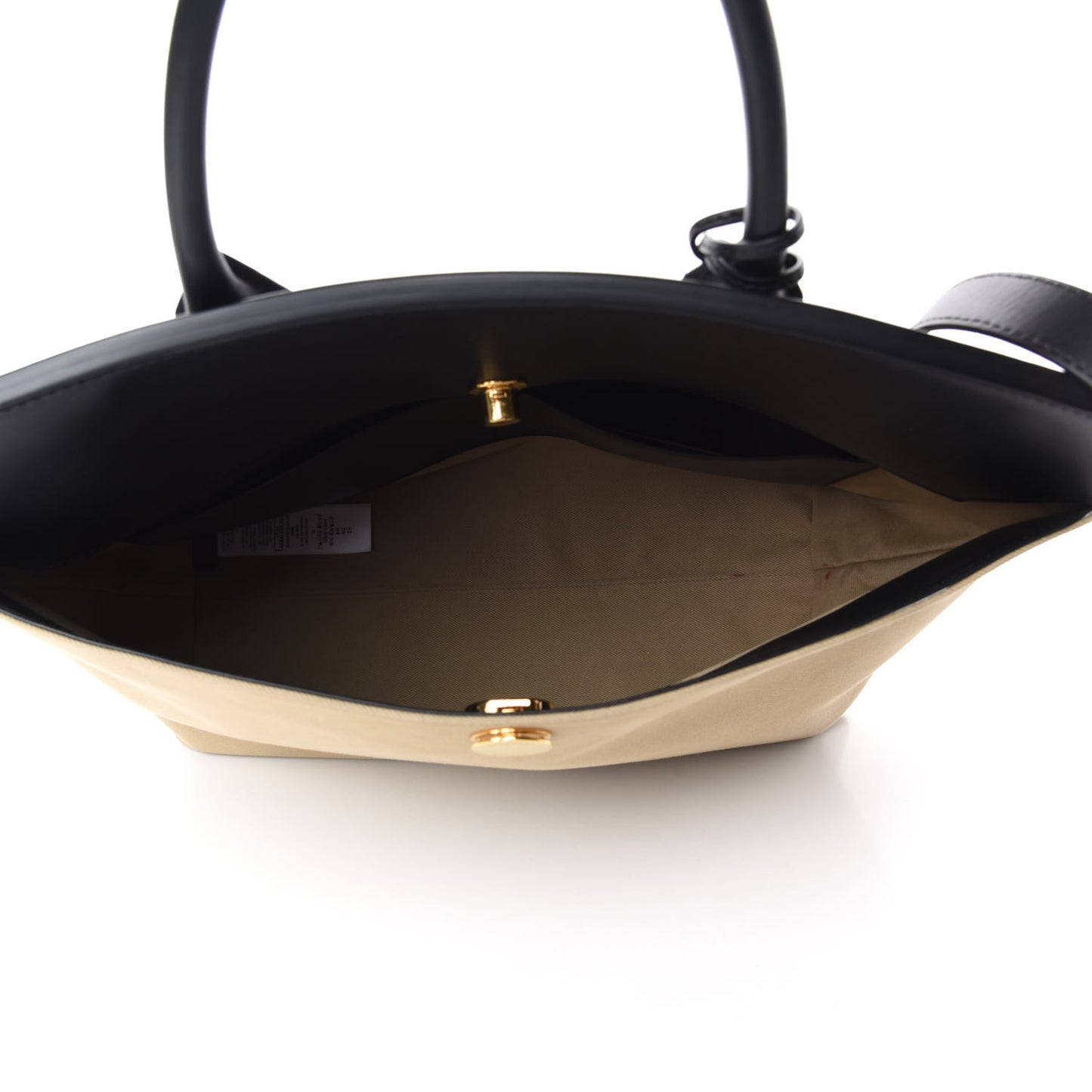Calfskin Medium Society Tote Black Honey