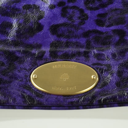 Mulberry Leopard Mitzy Clutch Grape 10 of 12
