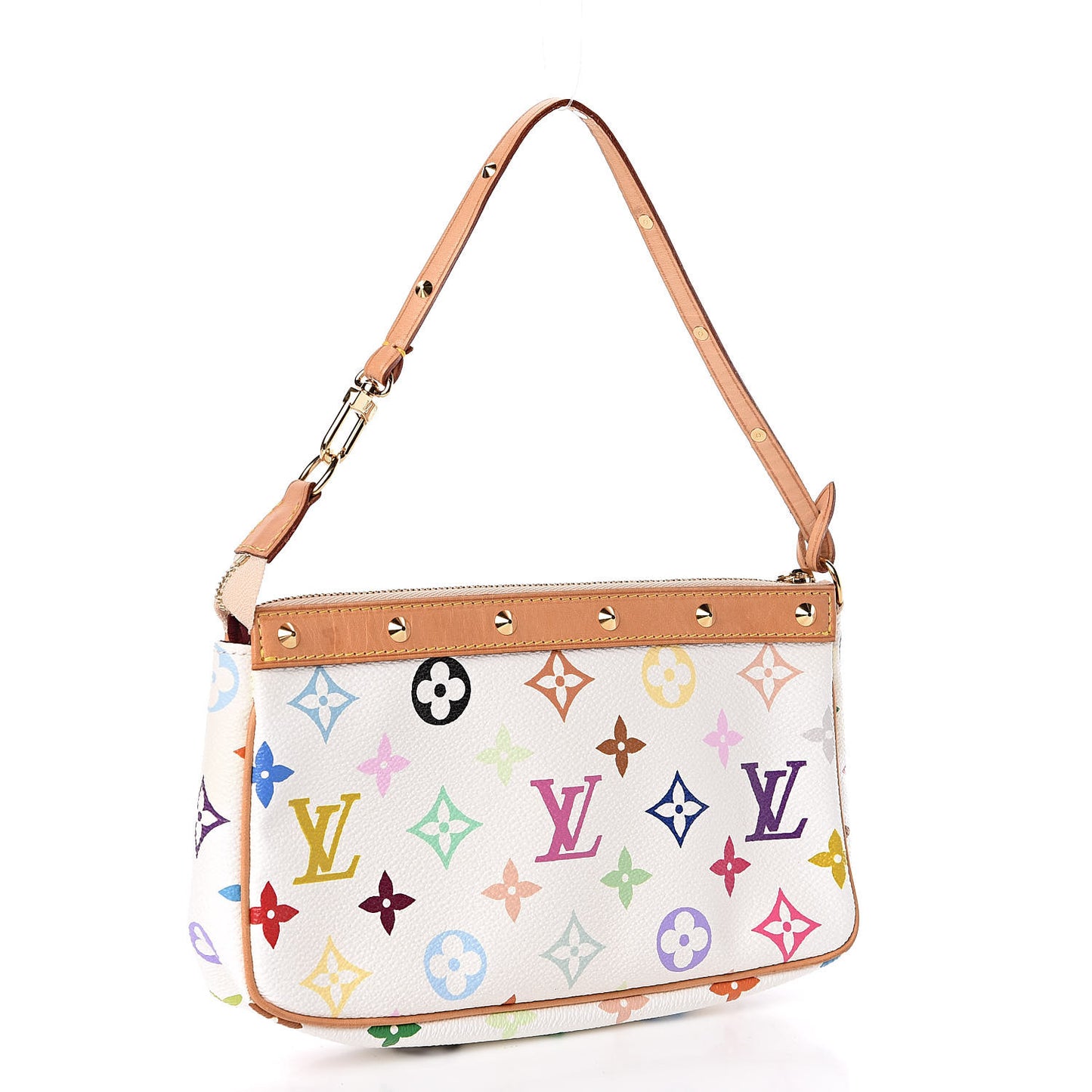 Monogram Multicolor Pochette Accessories White