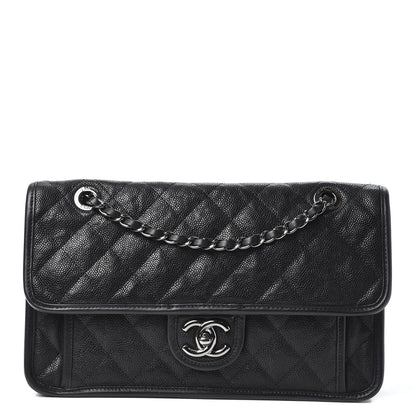 Chanel Caviar Quilted Medium French Riviera Flap Black 1 of 9