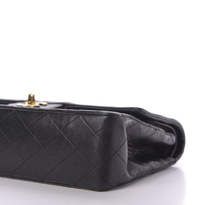 Chanel Lambskin Quilted Medium Double Flap Black 7 of 9