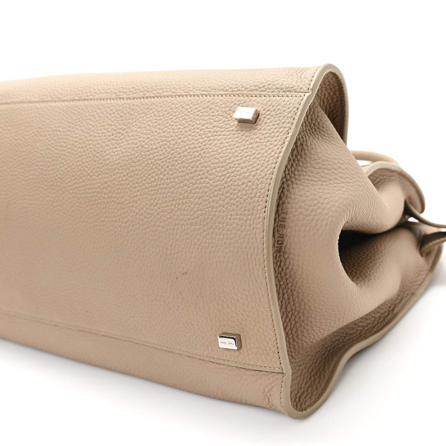 Matte Grained Calfskin Soft Margaux 15 Dark Taupe