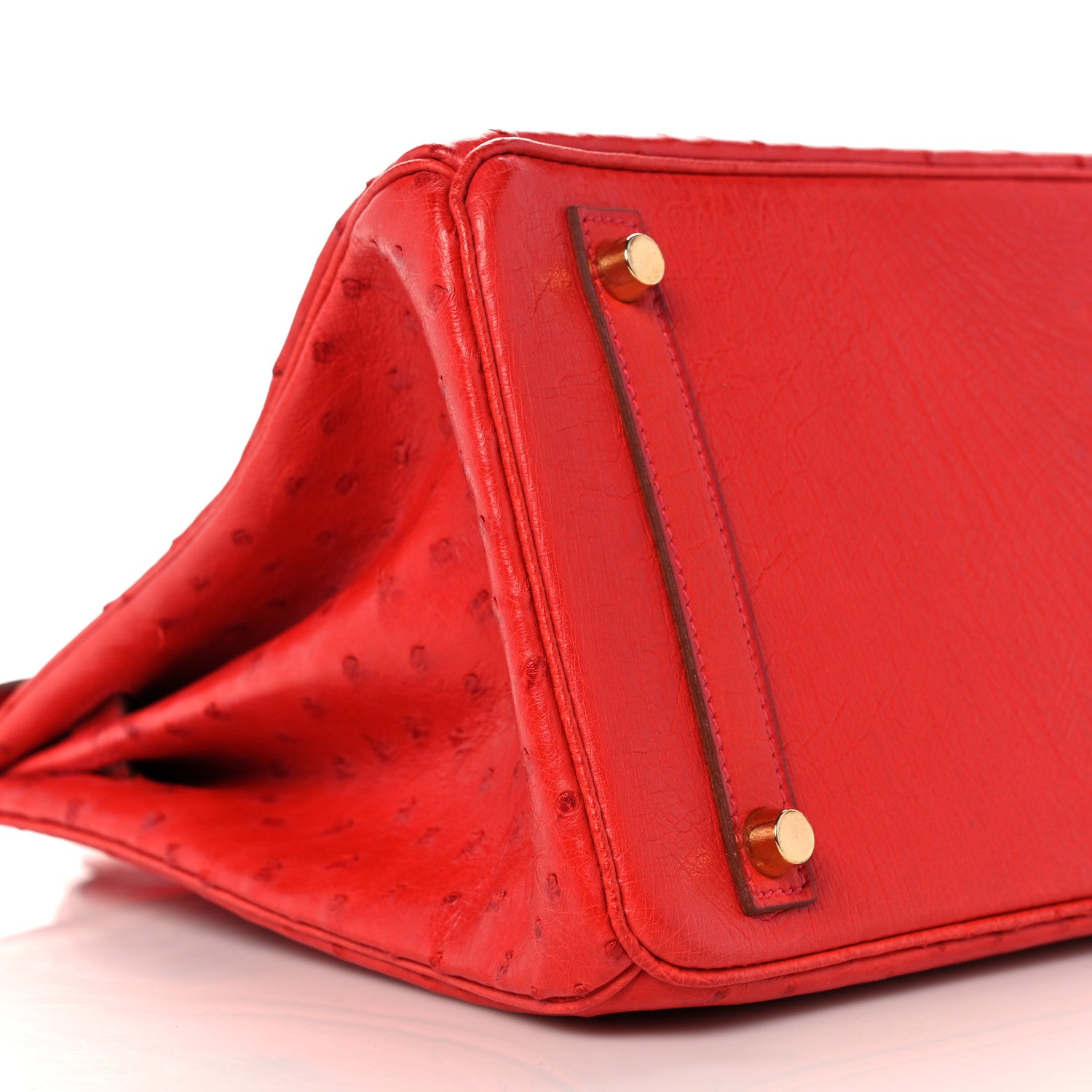 Hermes Ostrich Birkin 30 Rouge Vif 5 of 33