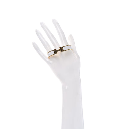 Hermes Enamel Narrow Clic Clac H Bracelet PM White 2 of 7