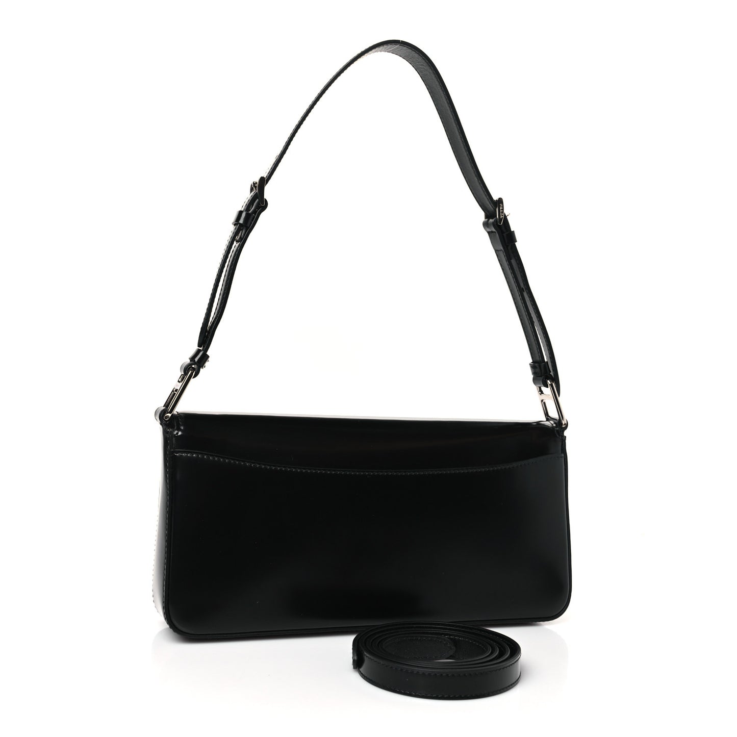 Spazzolato Femme Flap Shoulder Bag Black