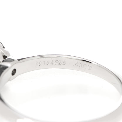 Tiffany Platinum Diamond .43ct Solitaire Engagement Ring 50 5.5 7 of 7