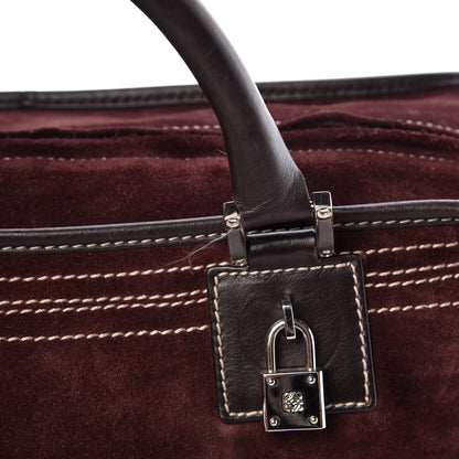 Loewe Suede Amazona 36 Burgundy 20 of 21